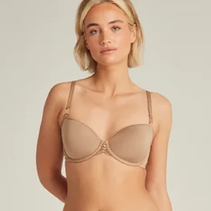 Nudea - Soutien-gorge T-shirt extensible couleur nude foncé
