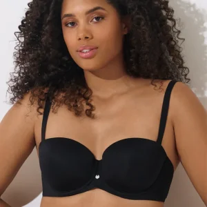 Lisca - Soutien-gorge sans bretelles à armatures Bella Noir
