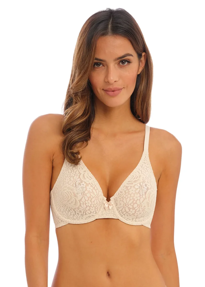 Wacoal - Soutien-gorge moulant à armatures en dentelle Halo Nude – Image 2
