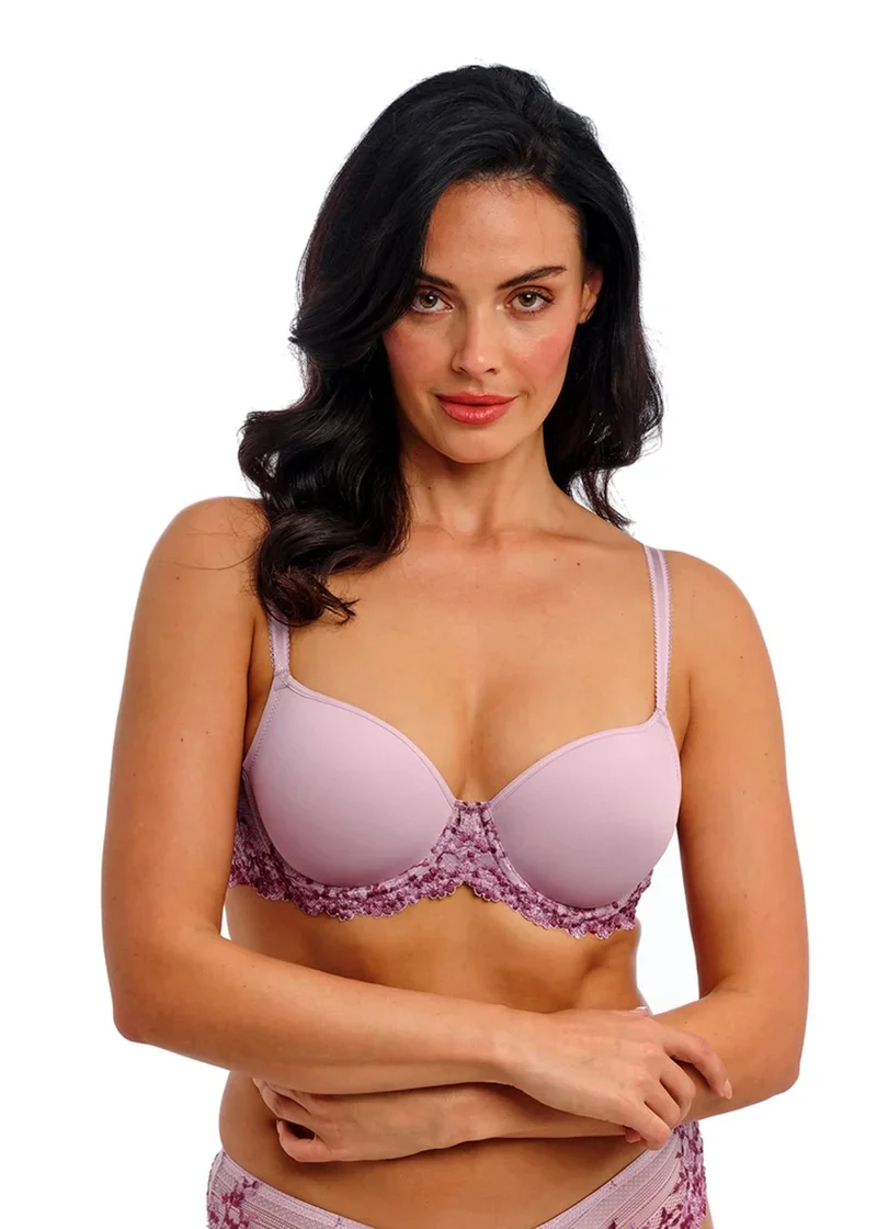 Wacoal - Soutien-gorge contour en dentelle Embrace Keepsake Lilas – Image 2