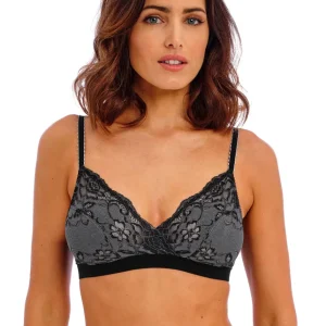Wacoal - Brassière Florilege sans armatures Noir