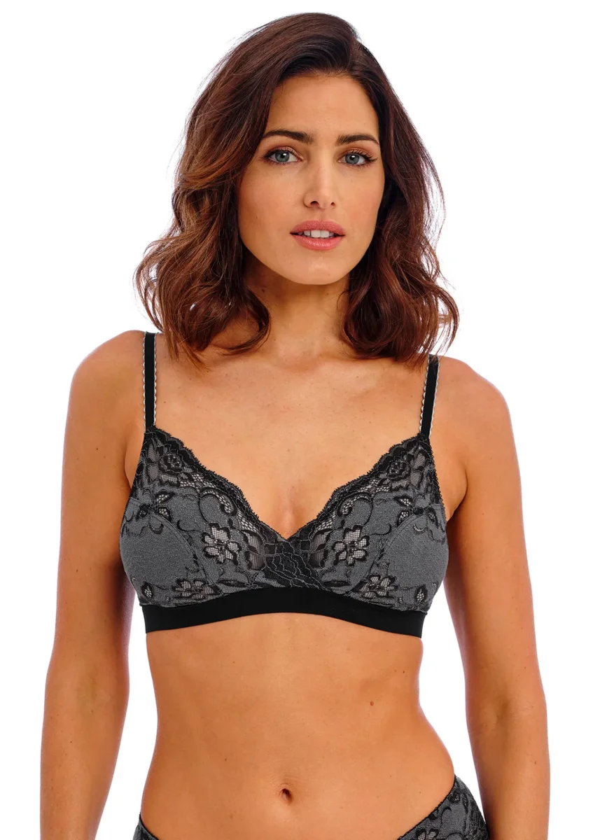 Wacoal - Brassière Florilege sans armatures Noir