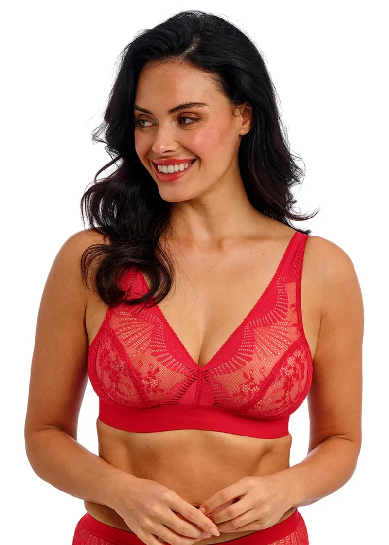 Wacoal - Bralette Sensu Lace sans armatures Salsa – Image 2
