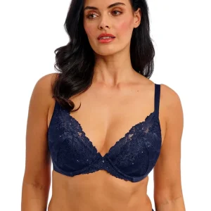 Wacoal - Soutien-gorge plongeant à armatures Most Divine Saphir foncé