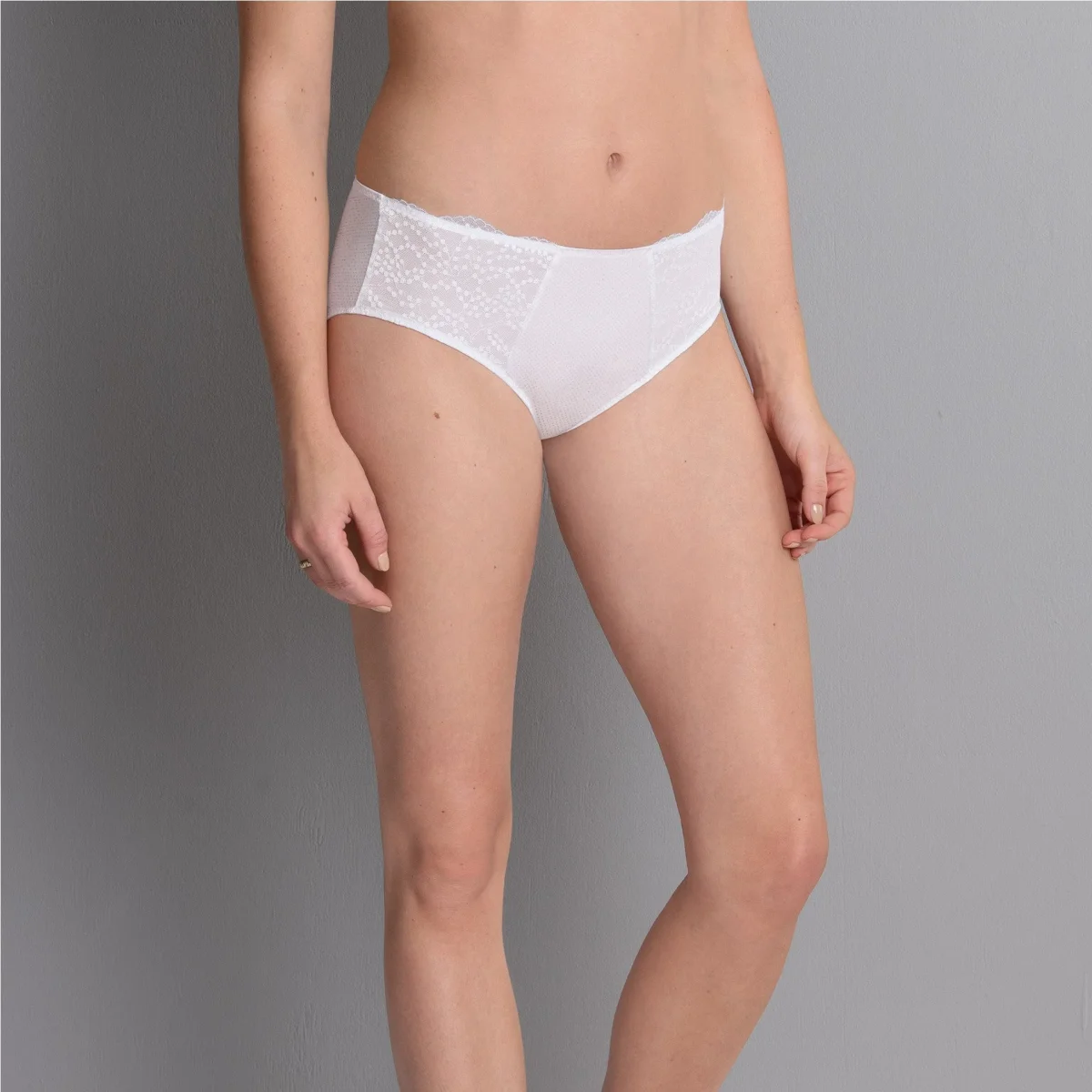 Anita - Slip Taille Haute Orely Blanc