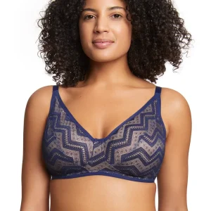 Royce - Soutien-gorge à poches non rembourré Zahra bleu marine