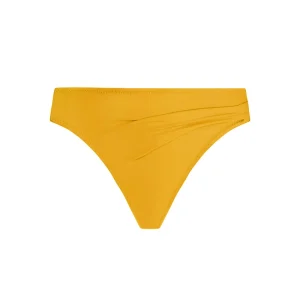 Maillot de bain Antigel de Lise Charmel - Bikini La Chiquissima à larges côtés et bas jaune pailleté