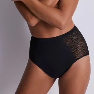 Aubade - Culotte taille haute en dentelle Sculpt By Aubade Poivre Noir