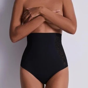 Aubade - Culotte taille haute sculptante Poivre noir