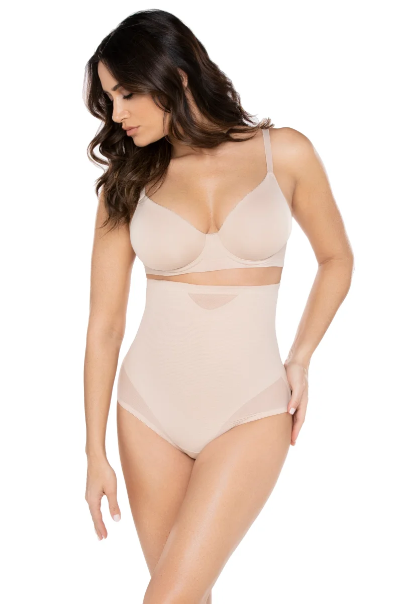 Miraclesuit Shapewear - String taille haute transparent sexy beige chaud – Image 3