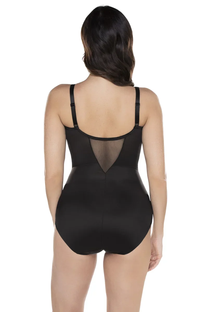 Miraclesuit Shapewear - Body gainant transparent sexy noir – Image 3