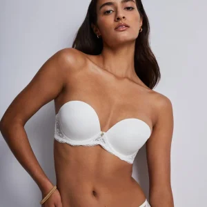 Aubade - Soutien-gorge bandeau plongeant Kiss Of Love Opale