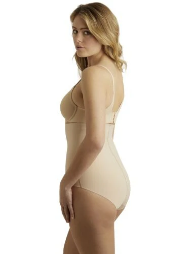Cupid Shapewear - Slip taille haute Sleek Essentials Beige chaud – Image 3
