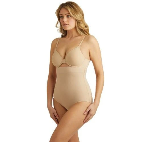Cupid Shapewear - Slip taille haute Sleek Essentials Beige chaud – Image 2