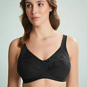 Royce - Soutien-gorge Grace en coton non rembourré noir