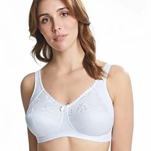 Royce - Soutien-gorge Grace en coton non rembourré blanc