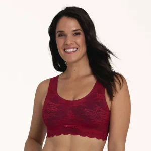 Anita - Soutien-gorge brassière en dentelle essentielle avec bonnets rembourrés Rouge