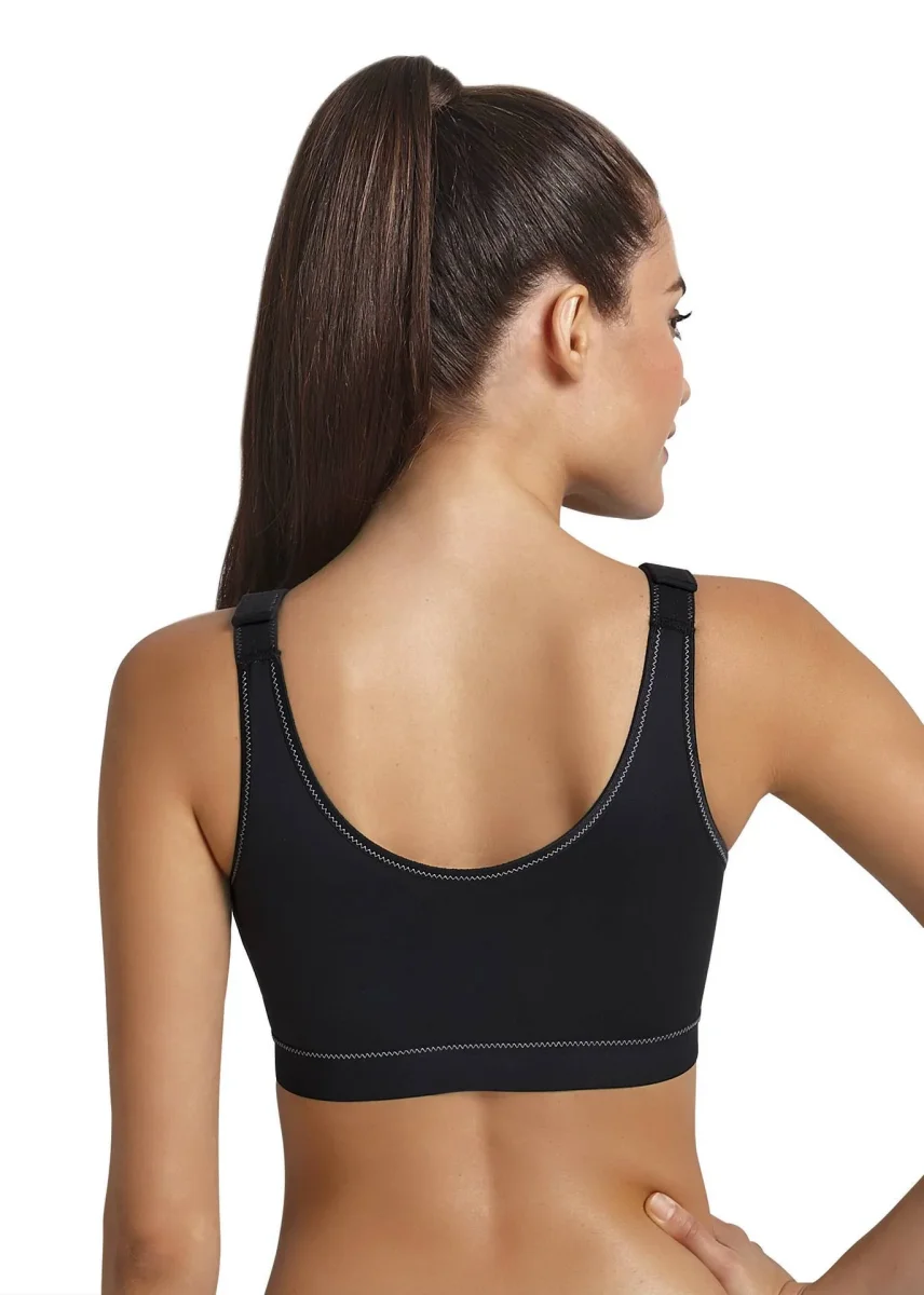 Anita Active - Soutien-gorge de sport à fermeture frontale Frontline Noir – Image 3