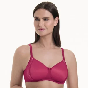 Rosa Faia - Soutien-gorge souple Fleur Bonnets rembourrés Rouge cerise