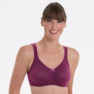 Anita Care - Soutien-gorge post-mastectomie Leni moulé prune