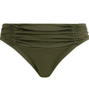 Lise Charmel Maillots De Bain - Bas De Bikini Sublime Drapé Large Côté Kaki Piping