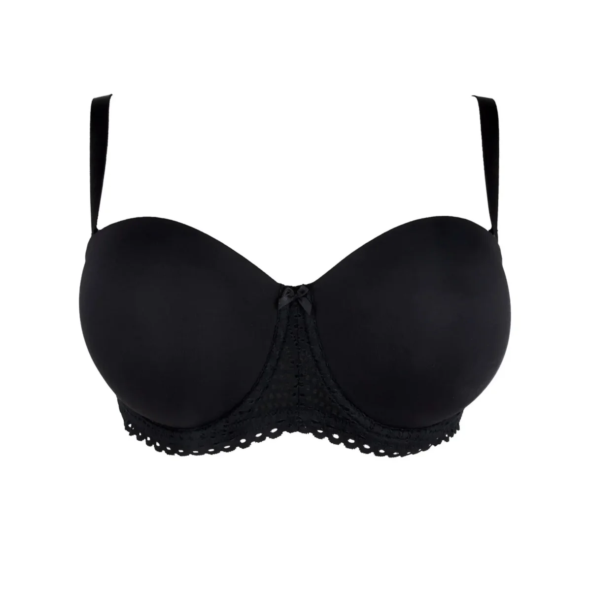 Antigel By Lise Charmel - Soutien-gorge maintien bustier graphique Tressage Tressage Noir – Image 2