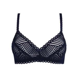 Antigel By Lise Charmel - Soutien-gorge triangle sans armatures Tressage Graphic Tressage Marine