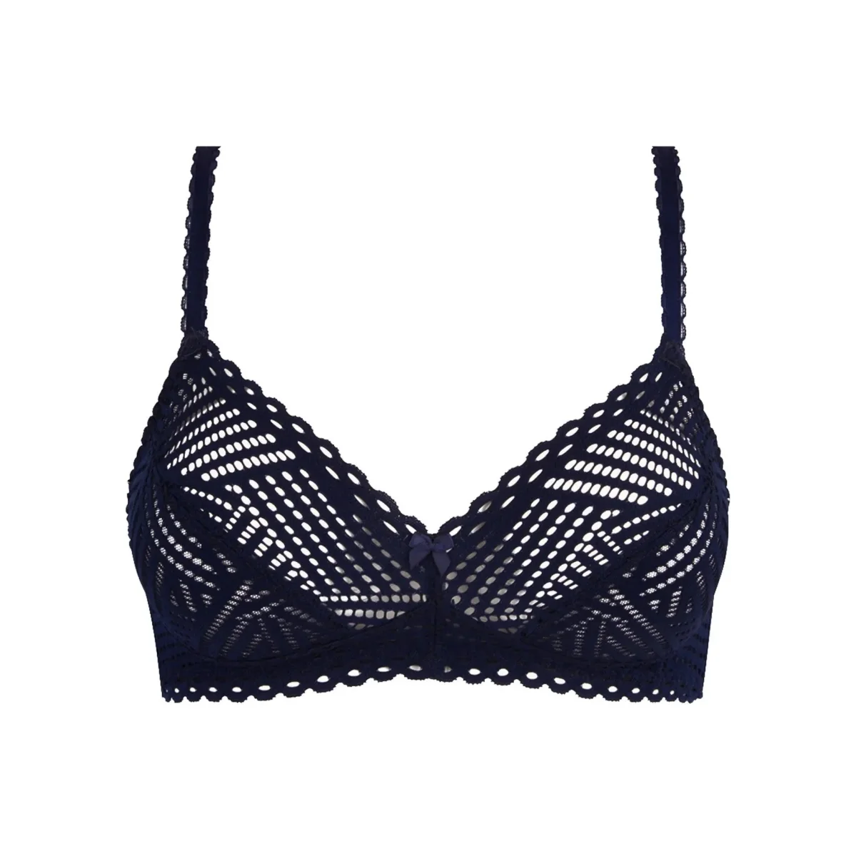 Antigel By Lise Charmel - Soutien-gorge triangle sans armatures Tressage Graphic Tressage Marine – Image 2