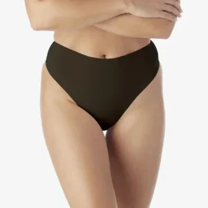 Naomi & Nicole Shapewear - Lot de 2 strings gainants légers au confort incroyable, noir et beige chaud