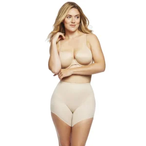 Naomi & Nicole - Short gainant à ourlet incliné Sidekick Beige chaud