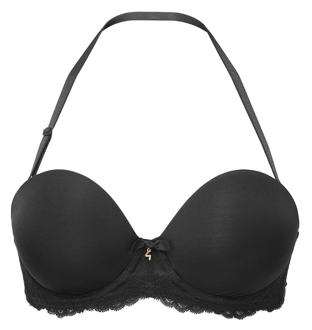Gossard - Soutien-gorge sans bretelles en dentelle Superboost Noir – Image 8