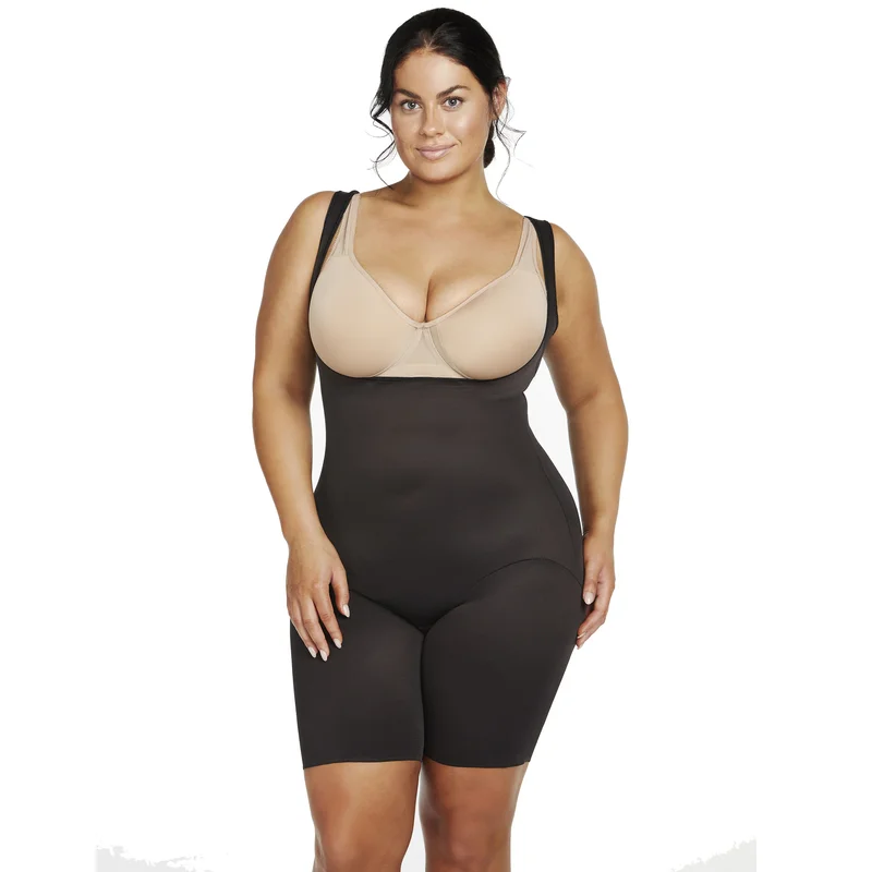 Naomi & Nicole Shapewear - Incroyable Confort Torsette Cuisse Plus Mince Noir – Image 2