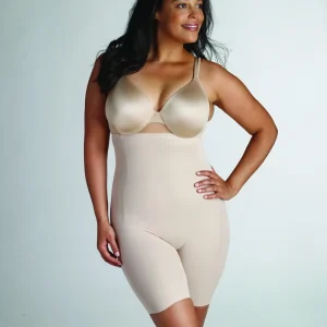 Naomi & Nicole Shapewear - Incroyable confort taille haute cuisse plus mince beige chaud