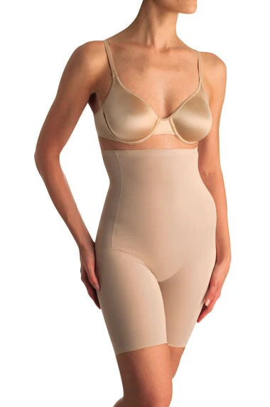 Naomi & Nicole Shapewear - Incroyable confort taille haute cuisse plus mince beige chaud – Image 3