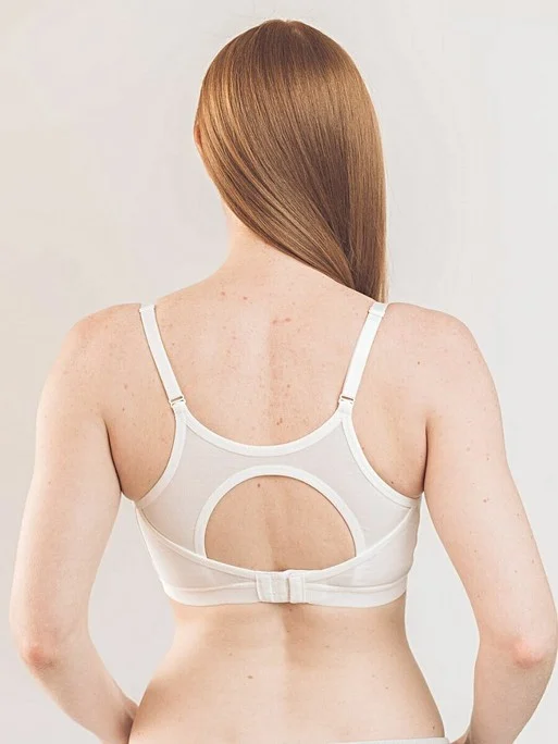 Royce - Haut court non rembourré Lola Pêche/Blanc – Image 4