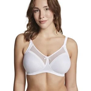 Royce - Soutien-gorge Charlotte à bonnets pleins non rembourrés Blanc