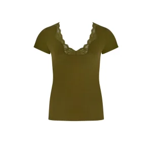 Antigel de Lise Charmel - Haut à manches courtes Simply Perfect Vert Mousse