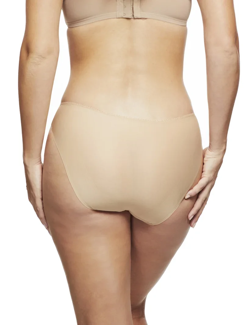 Naomi & Nicole Shapewear - Culotte taille basse en dentelle rose beige – Image 4