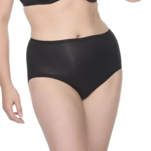 Naomi & Nicole Shapewear - Culotte en coton avec dentelle noire