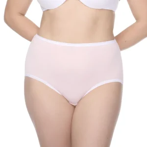 Naomi & Nicole Shapewear - Culotte en coton avec dentelle Rose voilée