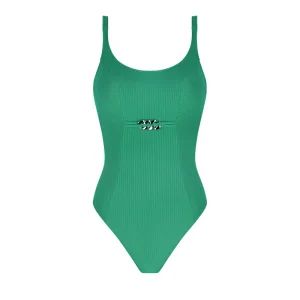 Maillot de bain Antigel de Lise Charmel - Maillot de bain à armatures et bonnets emboîtants La Stricto Chic Vert