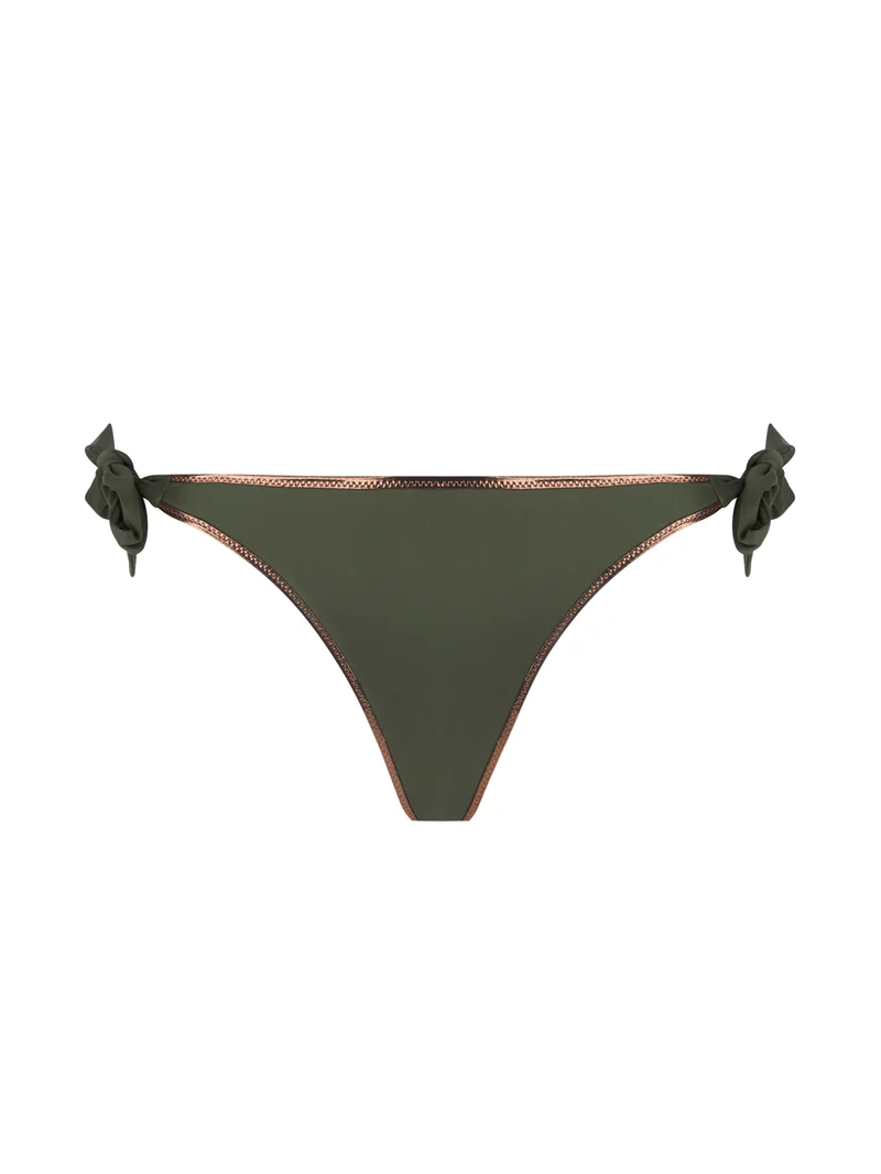 Maillot de bain Antigel de Lise Charmel - Bikini La Smartissime à côtés étroits, couleur kaki bronze
