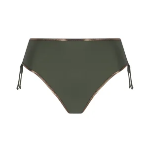 Maillot de bain Antigel de Lise Charmel - Le bikini taille haute ajustable La Smartissime, kaki bronze