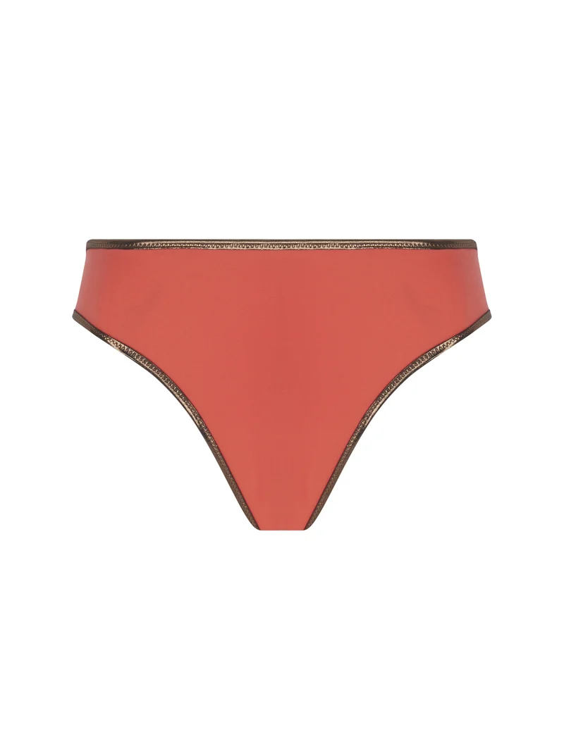 Maillot de bain Antigel de Lise Charmel - Culotte de bikini large La Smartissime Corail Bronze