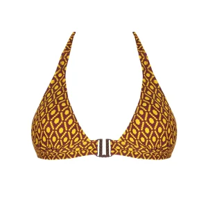 Maillot de bain Antigel de Lise Charmel - Bikini triangle rembourré souple La Papoue avec liens Jaune Papou