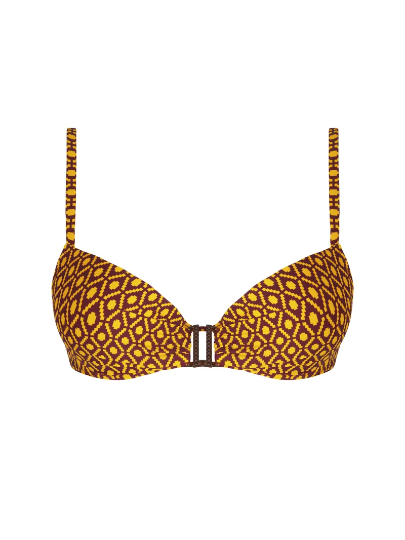 Maillot de bain Antigel de Lise Charmel - Haut de bikini rembourré La Papoue Jaune Papou