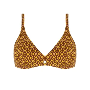 Maillot de bain Antigel de Lise Charmel - Haut de bikini à armatures La Papoue, dos nu, jaune Papou