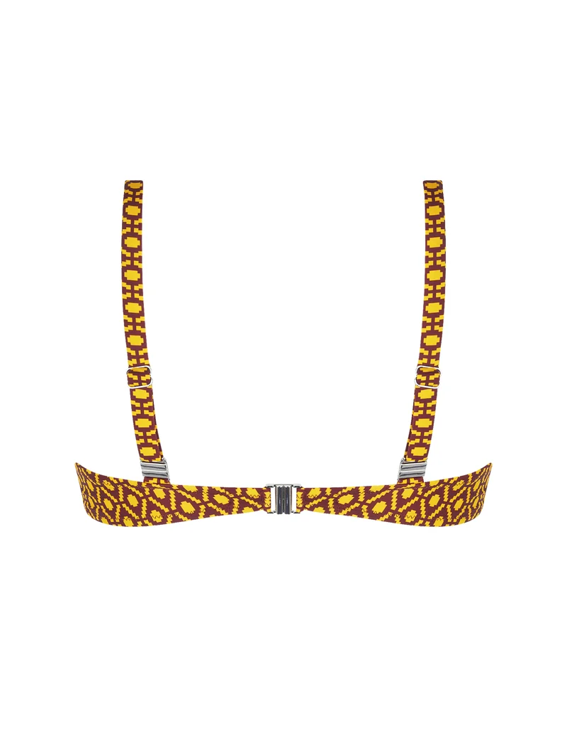 Maillot de bain Antigel de Lise Charmel - Haut de bikini à armatures La Papoue, dos nu, jaune Papou – Image 3