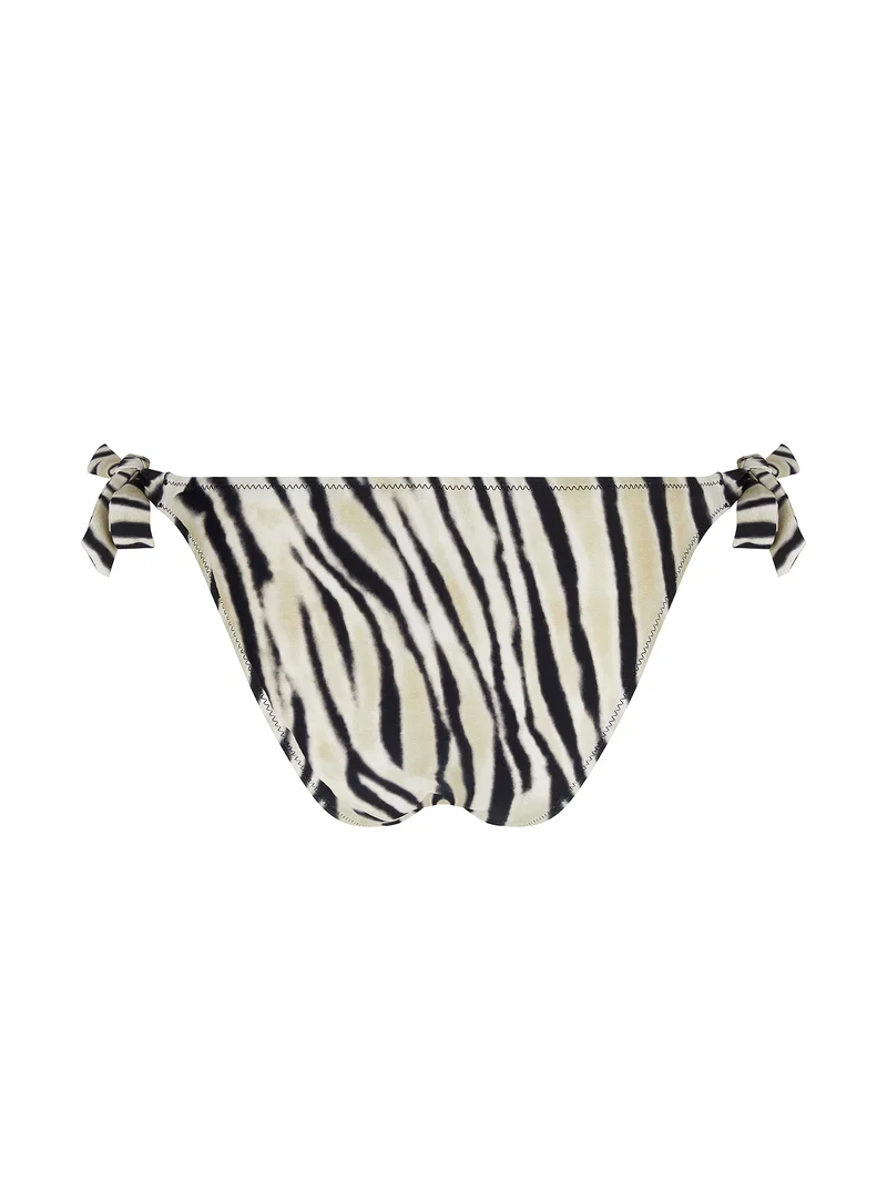 Maillot de bain Antigel de Lise Charmel - Bikini La Tigre Blanc à côtés étroits, couleur bronze Tigre – Image 3