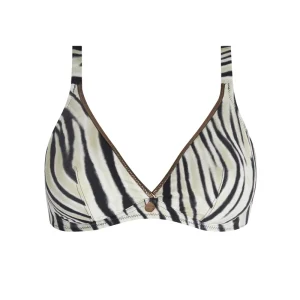 Maillot de bain Antigel de Lise Charmel - Haut de bikini dos nu à armatures La Tigre Blanc Tigre Bronze